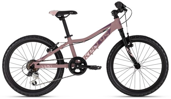 Kellys "Lumi 30 Rose Gold" 20" Alu MTB Kinderrad, Shimano TY21, 6-Gang,