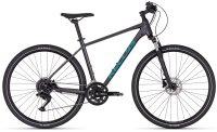 Kellys "Phanatic 50 Anthracite" 28" Alu Cross Hardtail, Shimano Cues U4020, 18-Gang,